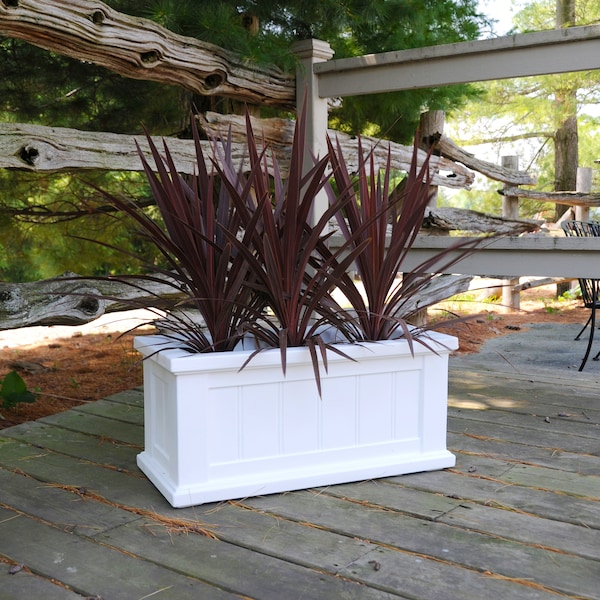 Cape Cod Patio Planter 24x11 - White